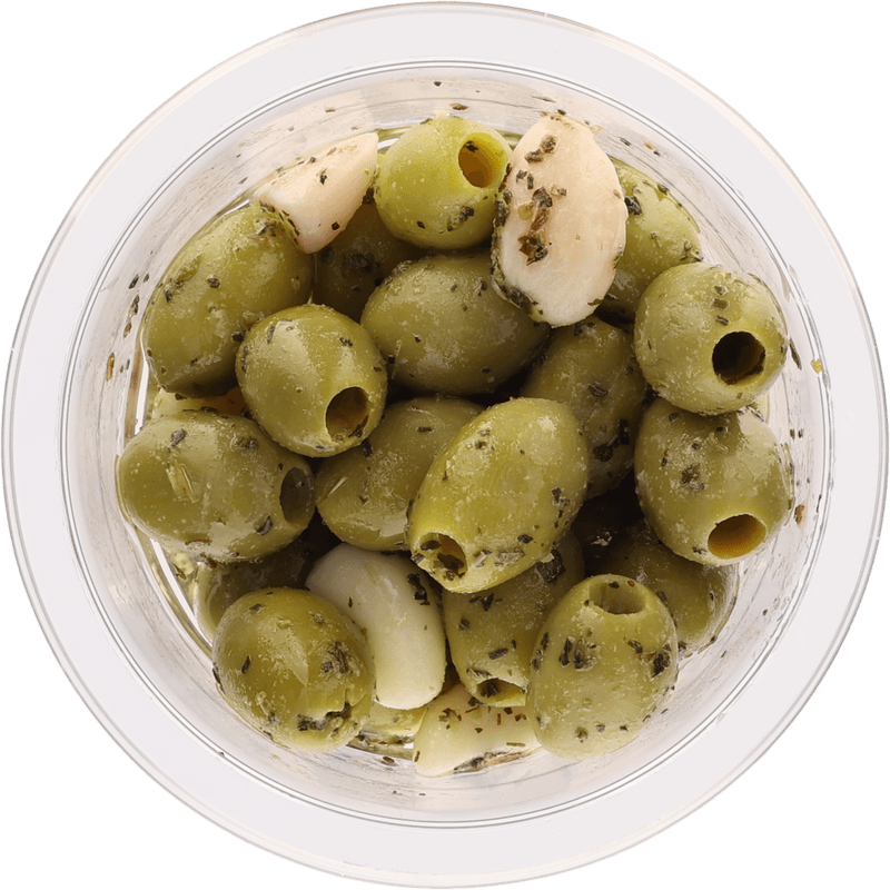 Bits & Bites Olijven knoflook groen