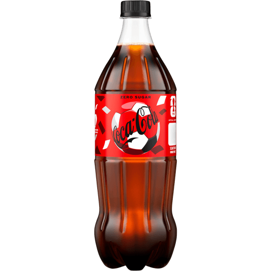 Foto van Coca-Cola Zero op witte achtergrond