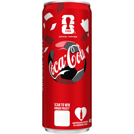 Foto van Coca-Cola Regular op witte achtergrond