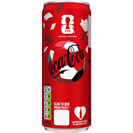 Foto van Coca-Cola Zero op witte achtergrond