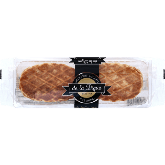 Foto van De La Digue Fijne boterwafels op witte achtergrond