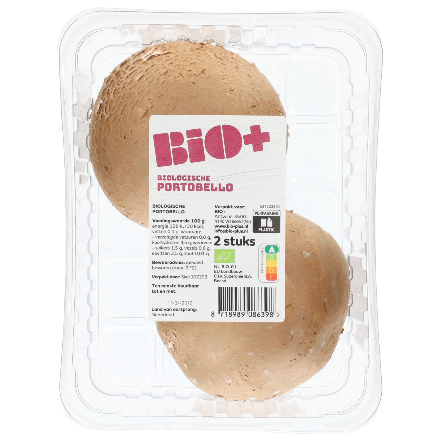 Bio+ Portobello per bak