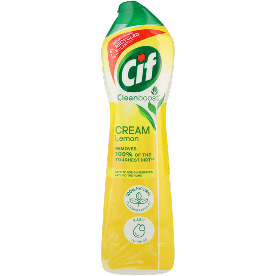 Foto van Cif Schuurmiddel cream citroen op witte achtergrond