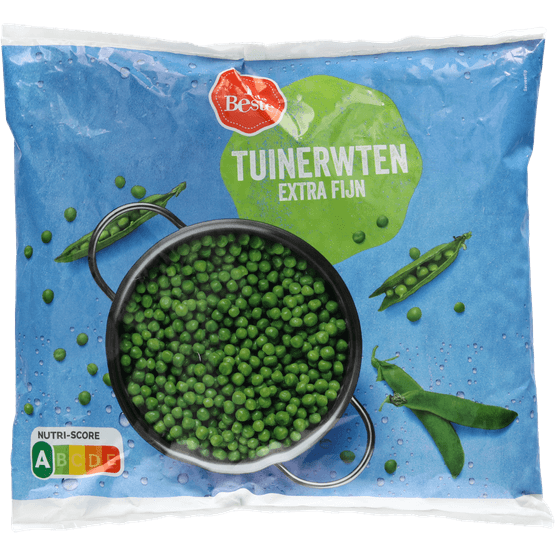 Foto van 1 de Beste Tuinerwten extra fijn op witte achtergrond