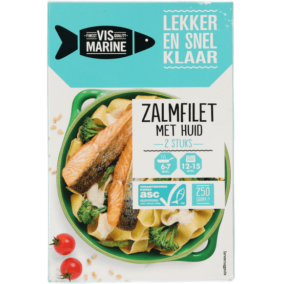 Foto van Vis Marine Zalmfilet 2 st. op witte achtergrond
