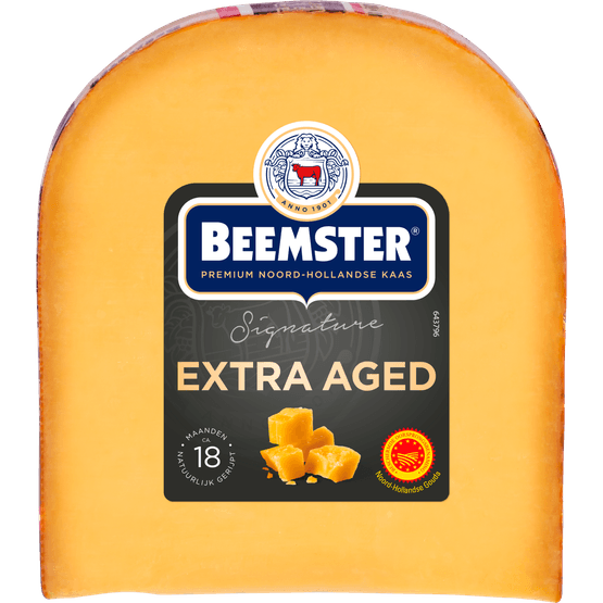 Foto van Beemster Extra aged 48+ op witte achtergrond