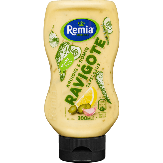 Foto van Remia Tafelsaus ravigotte op witte achtergrond