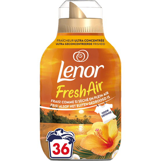 Foto van Lenor Wasverzachter fresh air trop suns 50 wasbeurten op witte achtergrond