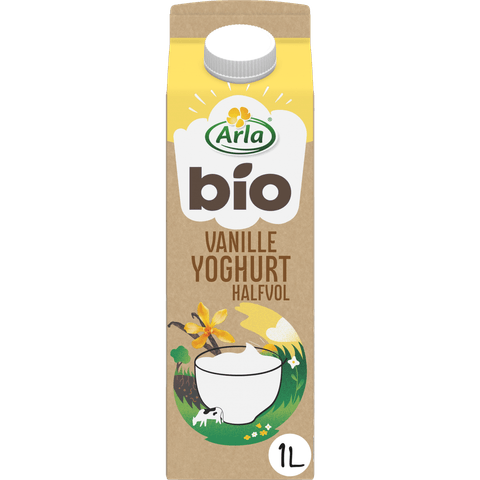 Bio halfvolle yoghurt vanille