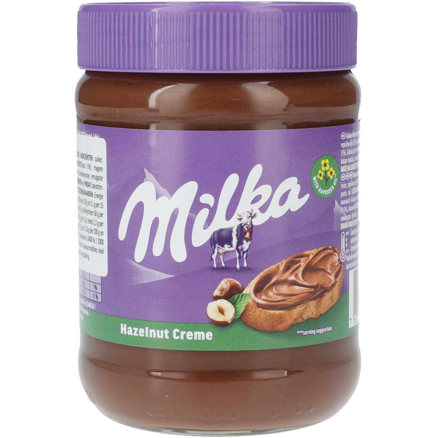Milka Hazelnoot pasta