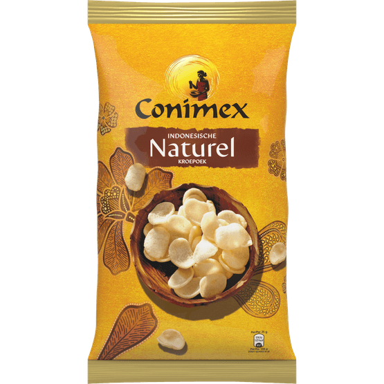 Foto van Conimex Kroepoek naturel op witte achtergrond