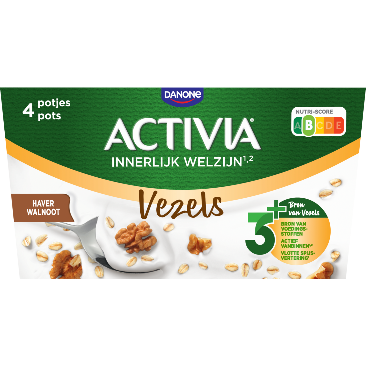 Activia Yoghurt haver walnoot 4st