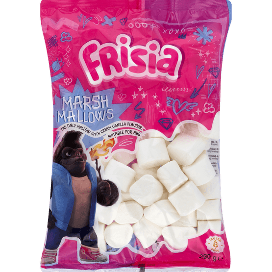 Foto van Frisia Marshmallows op witte achtergrond