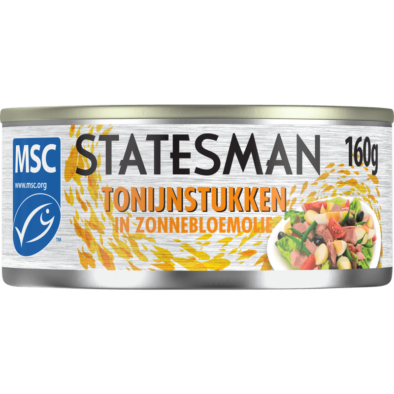 Statesman Tonijnstukken in zonnebloemolie