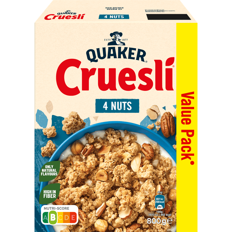 Quaker Cruesli 4 nuts