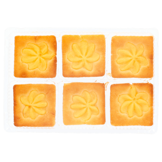 Foto van 1 de Beste Custard cake roomboter op witte achtergrond