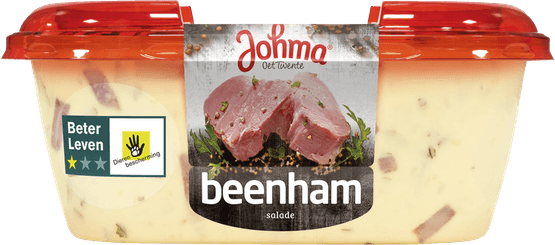 Foto van Johma Beenham salade op witte achtergrond