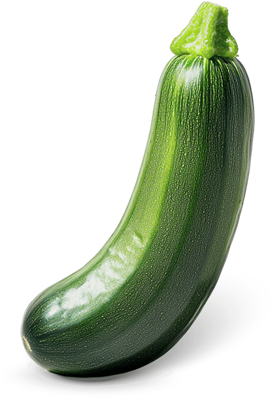 Foto van Courgette op witte achtergrond