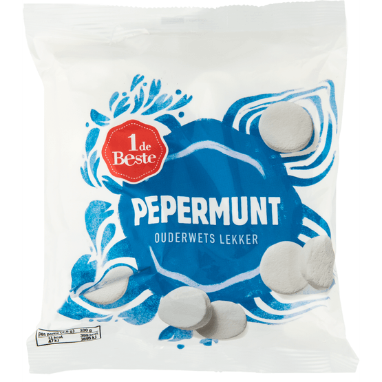 Foto van 1 de Beste Pepermunt op witte achtergrond