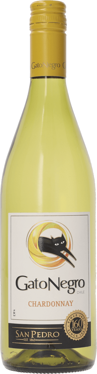 Foto van Gato Negro Chardonnay op witte achtergrond