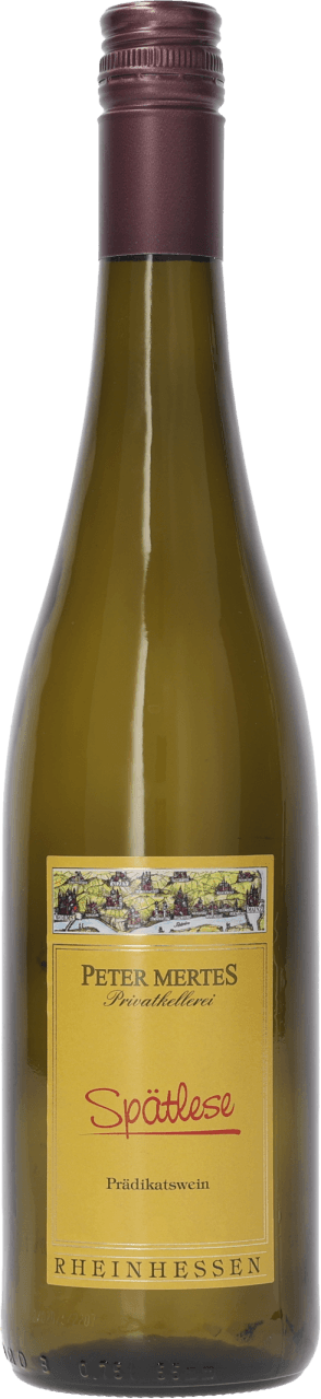 Foto van Peter Mertes Rheinhessen spatlese op witte achtergrond