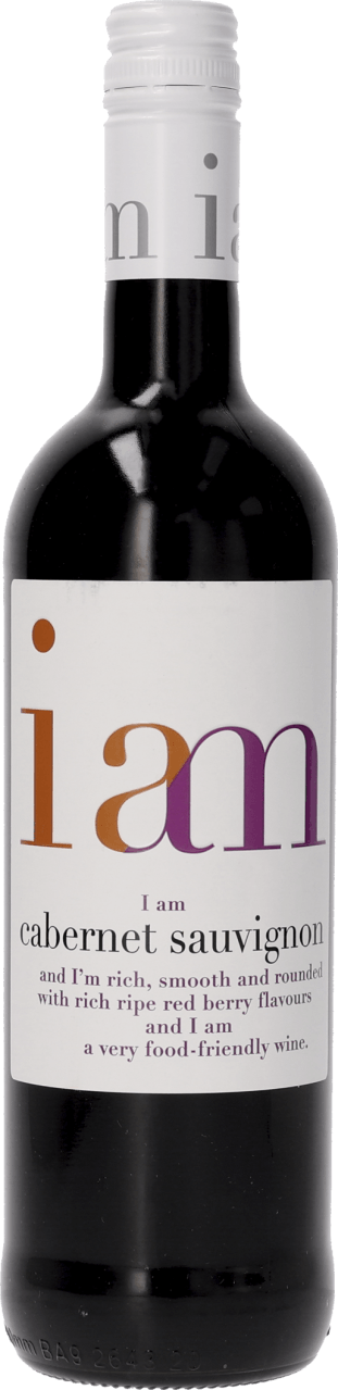 Foto van I Am Cabernet Sauvignon op witte achtergrond