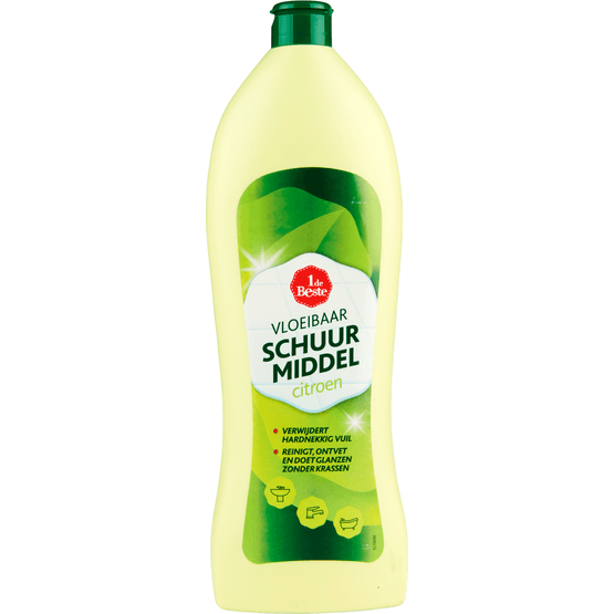 Foto van 1 de Beste Schuurmiddel citroen op witte achtergrond