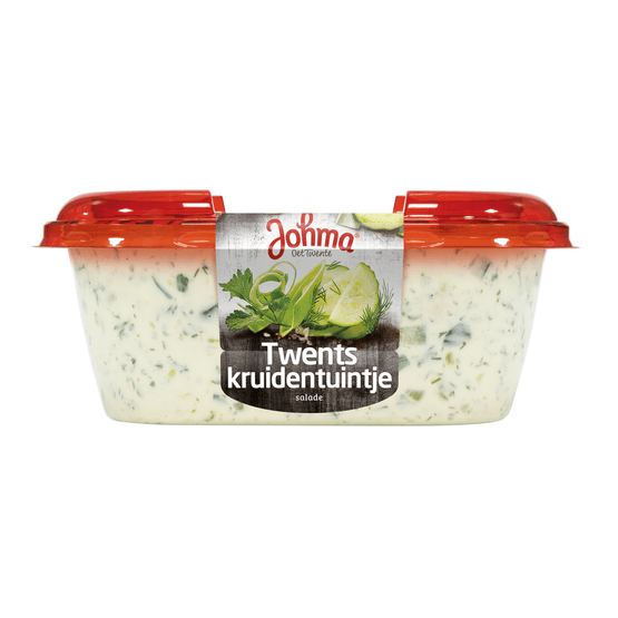 Foto van Johma Twents kruidentuintje salade op witte achtergrond