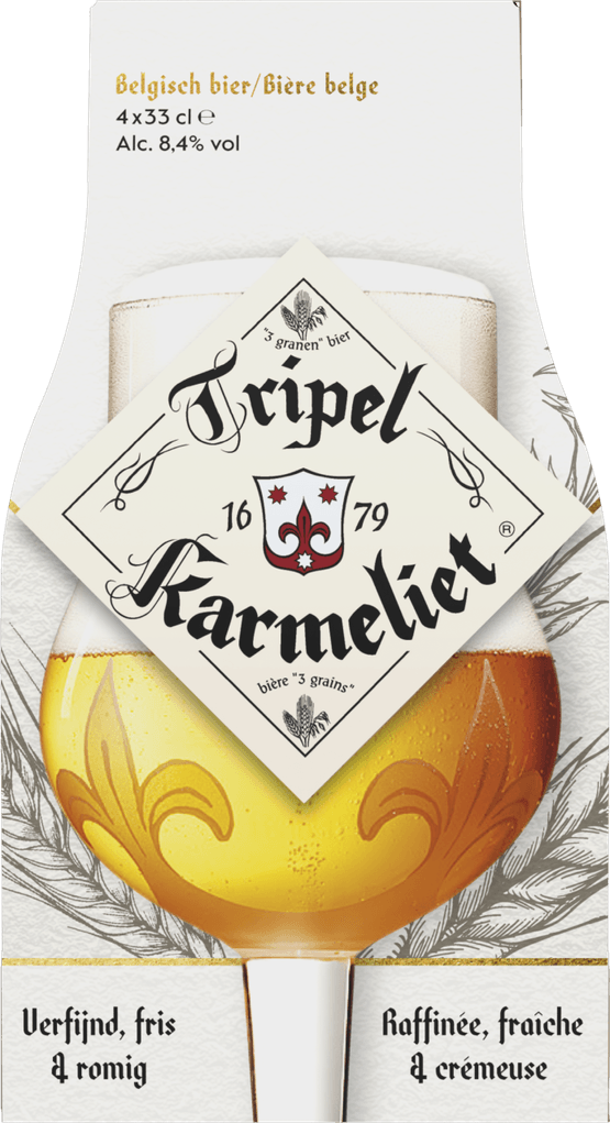 Foto van Karmeliet Tripel op witte achtergrond