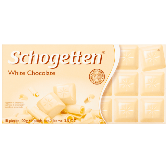 Foto van Schogetten Wit op witte achtergrond