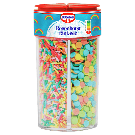 Foto van Dr. Oetker Regenboogfantasie op witte achtergrond