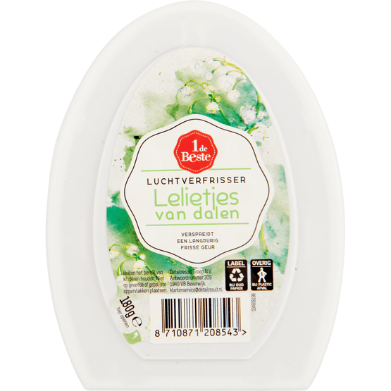 Foto van 1 de Beste Luchtverfrisser continue lelietjes op witte achtergrond