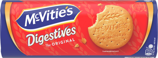 Foto van McVitie's Digestive original op witte achtergrond