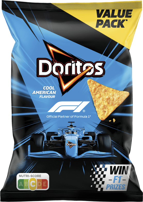 Foto van Doritos Tortilla chips cool american op witte achtergrond