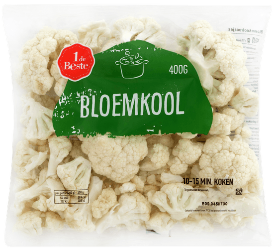 Foto van 1 de Beste Bloemkoolroosjes op witte achtergrond