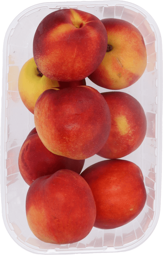 Foto van Nectarines op witte achtergrond