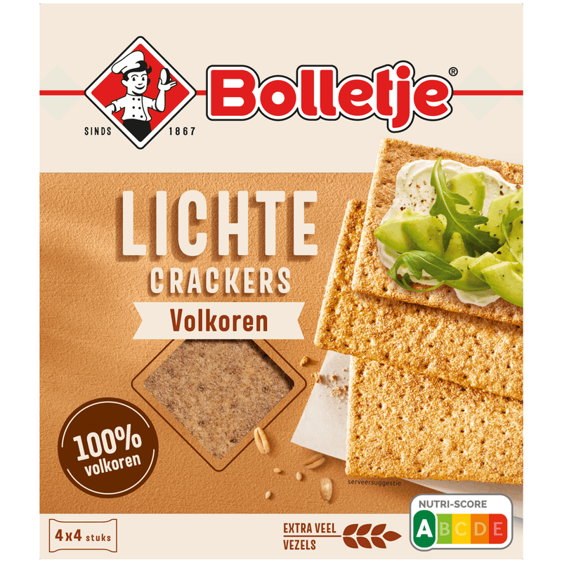Bolletje Lichte crackers volkoren