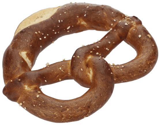 Foto van Pretzel op witte achtergrond