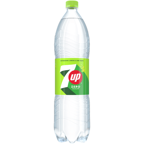 Foto van 7UP Free op witte achtergrond