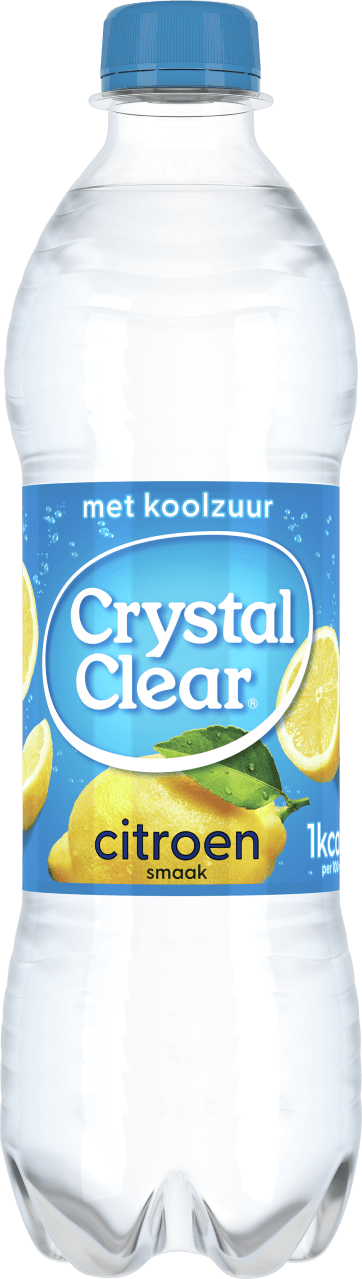 Foto van Crystal Clear Lemon op witte achtergrond