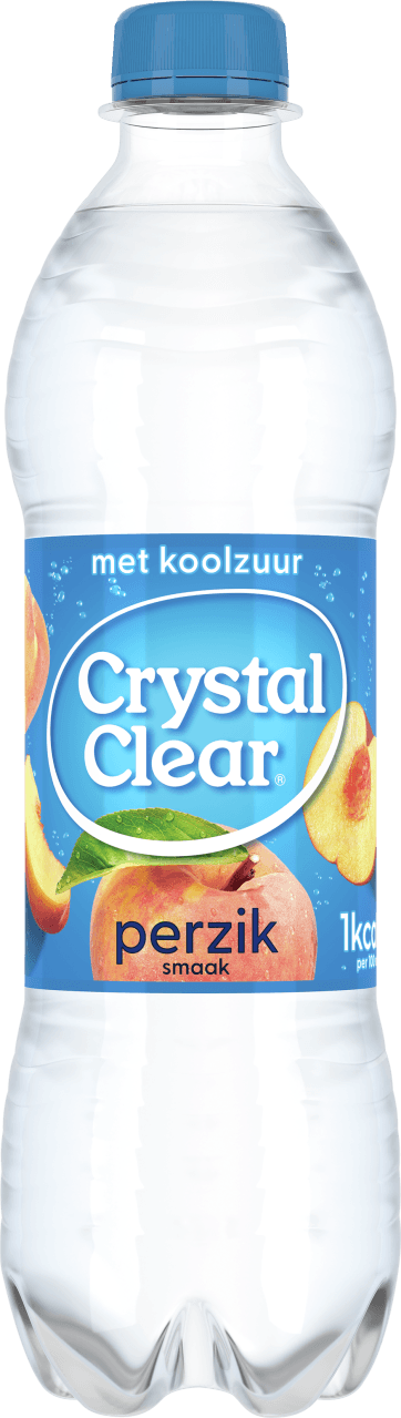 Foto van Crystal Clear Peach op witte achtergrond