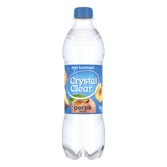 Foto van Crystal Clear Peach op witte achtergrond