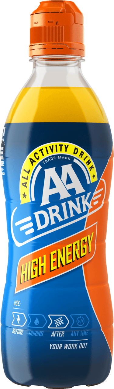 Foto van AA Drink Sportdrank high energy op witte achtergrond