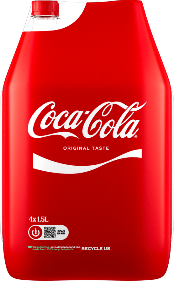 Foto van Coca-Cola Regular op witte achtergrond
