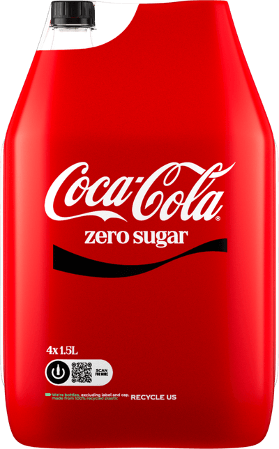 Coca-Cola Zero - 4 x 1,5 liter