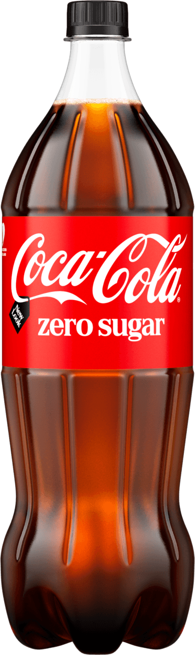 Foto van Coca-Cola Zero op witte achtergrond