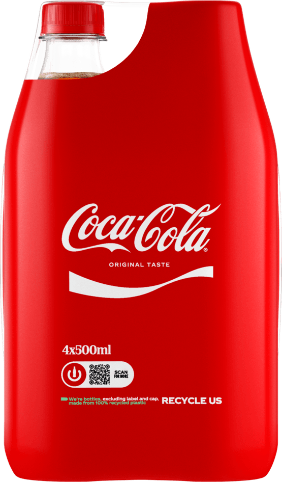 Foto van Coca-Cola Regular op witte achtergrond