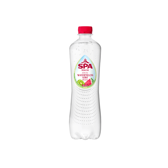 Foto van Spa Touch koolzuurhoudend watermelon kiwi op witte achtergrond