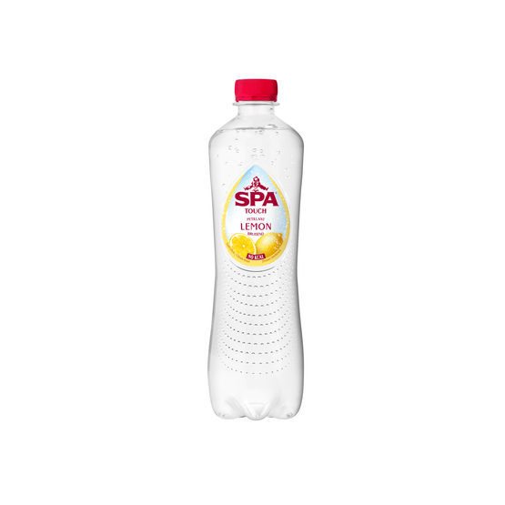 Foto van Spa Touch koolzuurhoudend lemon op witte achtergrond