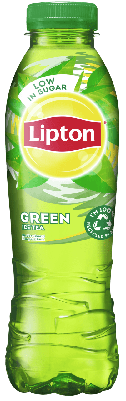 Foto van Lipton Ice tea green op witte achtergrond